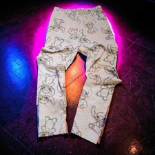 Girls Disney 7-8 Stitch Pajama Pants Pink Blue Gray Pull On