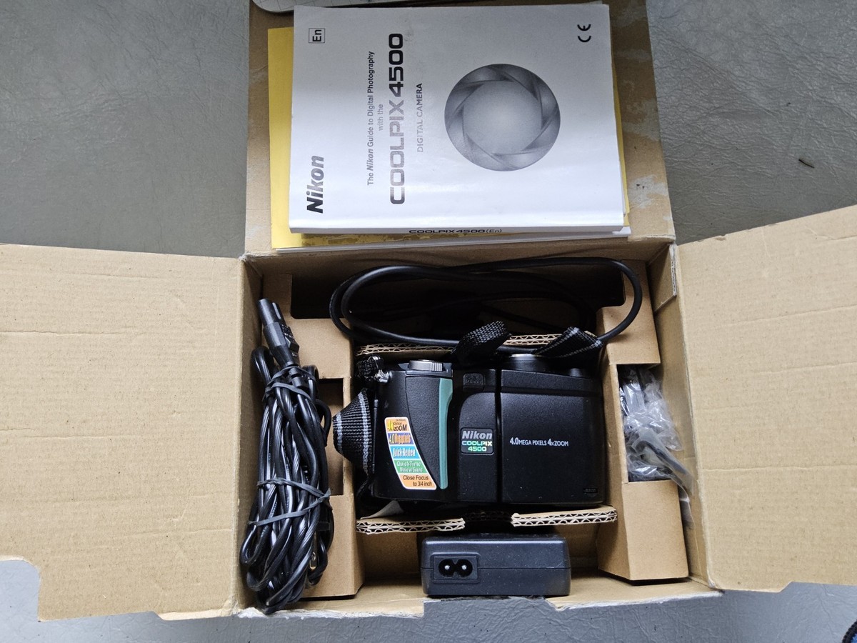 Nikon Coolpix 4500 4MP Digital Camera – Original Box & Accessories