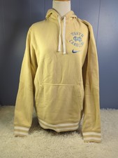 Vtg Men's Nike North Carolina Tar Heels UNC Campus Hoodie Tan Medium
