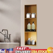 3 TiersRecessed Shower Niche Shower Shelf Wall-inserted Bathroom Storage Shelf