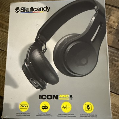 Skullcandy ICON ANC XT Wireless Bluetooth Headphones Black- USED
