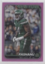 2024 Topps Chrome Rookies Pink Refractor Olumuyiwa Fashanu Olu Fashanu #238 1eh5