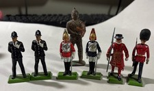 BRITAINS LTD Lead Soldiers Lot of 6 British Figures Painted England 1973  1986