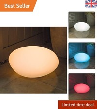 Transform Your Space with 40cm Colour Changing Pebble Mood Lamp - USB Solar
