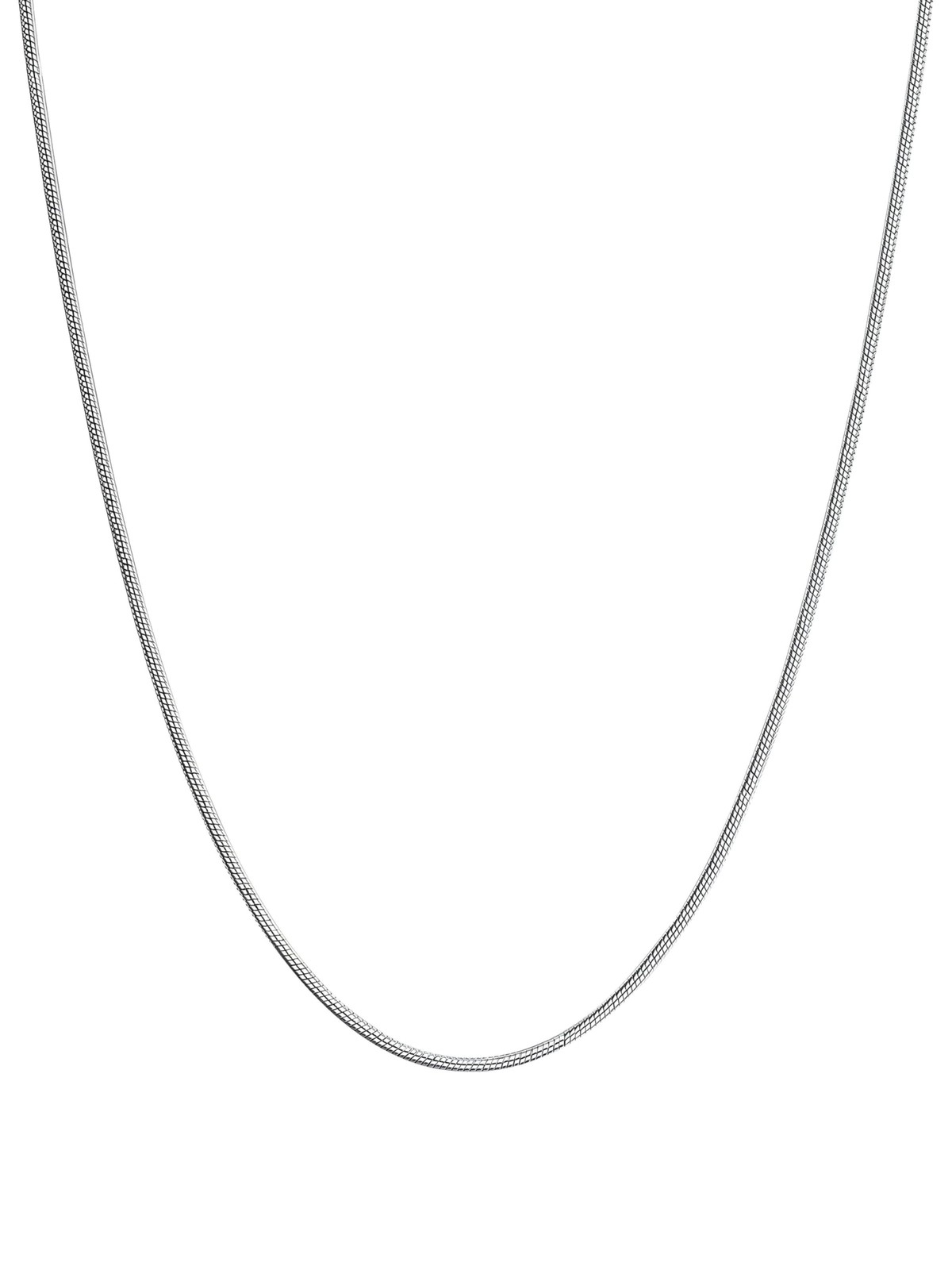 Collier serpent femme 1,2mm en acier hypoallergénique anti-nœuds