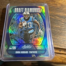2025 Panini Absolute Chuba Hubbard Draft Diamonds 14/50 Carolina Panthers