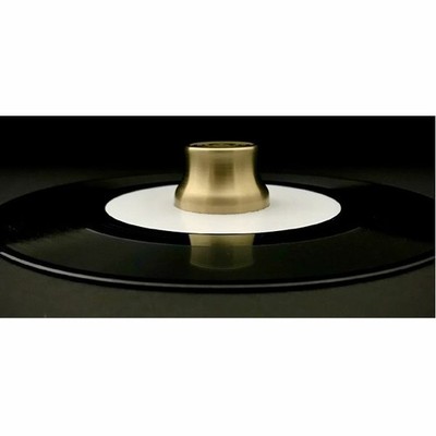 Sure Shot Model 05 45 RPM 7'' Vinyl Schallplatten Adapter (Messing, Single)