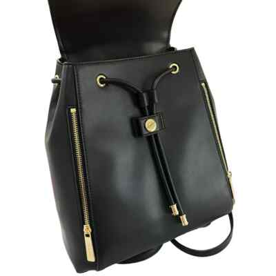 New Michael Kors Phoebe Medium Flap Drawstring Backpack Black Michael Kors Women main image 4