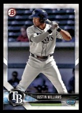 2018 Bowman #BP10 Justin Williams Tampa Bay Rays