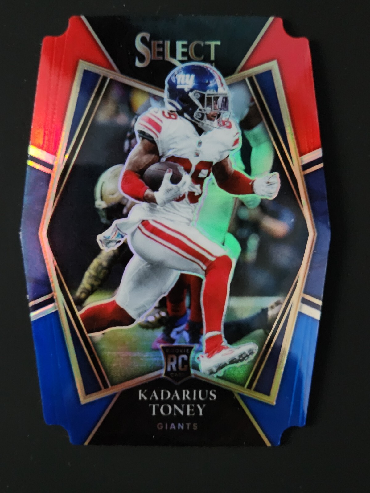 2021 Panini Select #152 Kadarius Toney RC Rookie  Red and Blue Prizm Die Cut