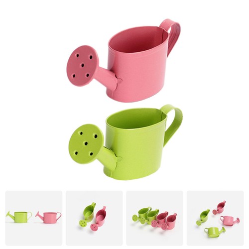 2 Pcs Mini Metal Sprinkler Child Childrens Watering Can Miniature Kids - 第 6/12 張圖片