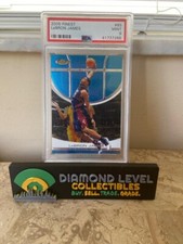 2005-06 TOPPS FINEST #85 LEBRON JAMES CAVALIERS EARLY YRS. SP CARD PSA 9 (MINT+)