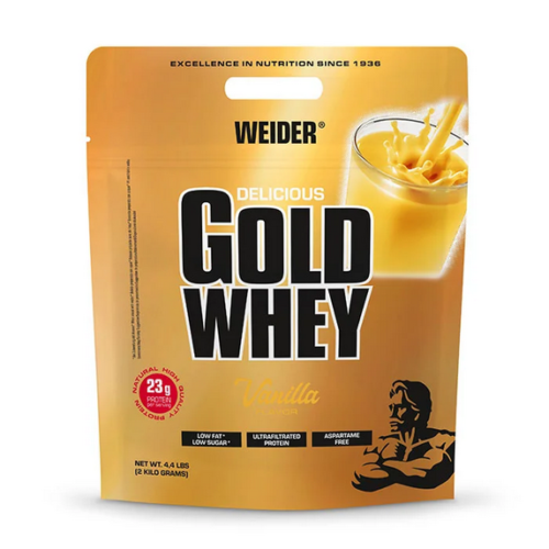 (29,50 EUR/kg) Weider Delicious Gold Whey Protein 2000g Eiweiss BCAA Beutel - Bild 8 von 8