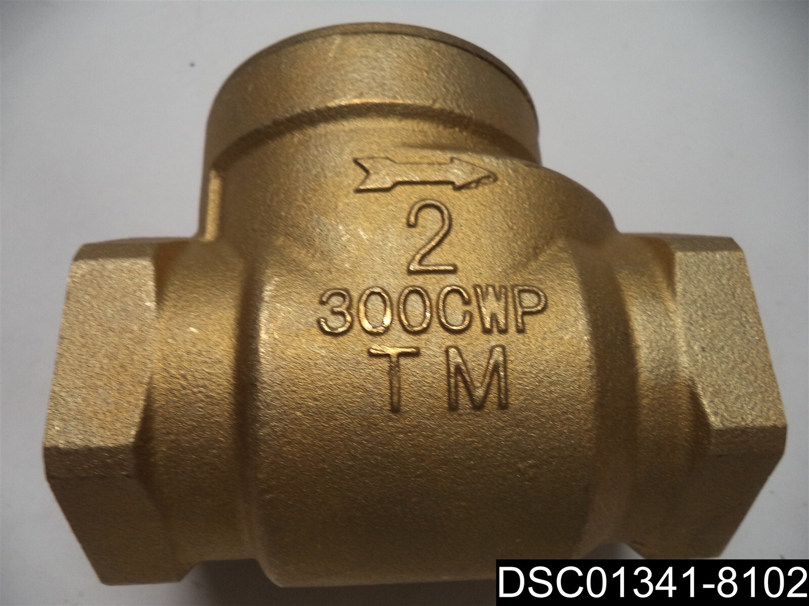 2 Inch NPT Swing Check Valve Brass 300 CWP Heavy Duty