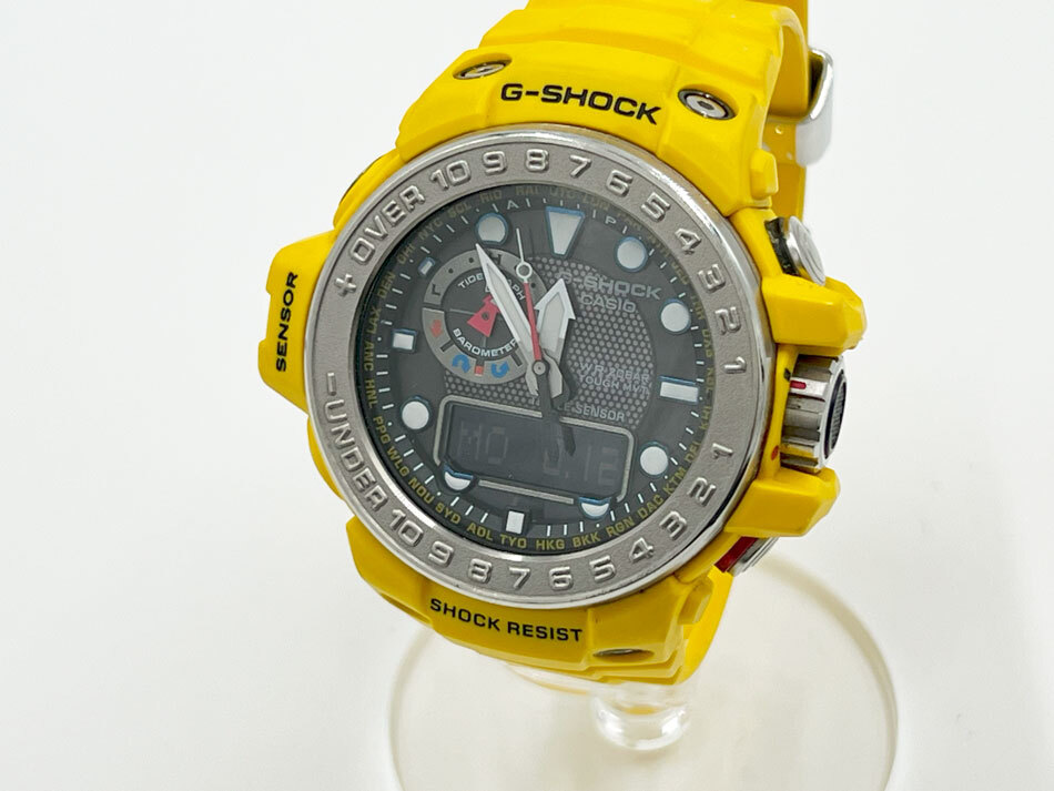 時計 noix GWN-1000-9AJF GULFMASTER G-SHOCK GULFMASTER GWN-1000-9A 55.8mm Yellow Resin Case with