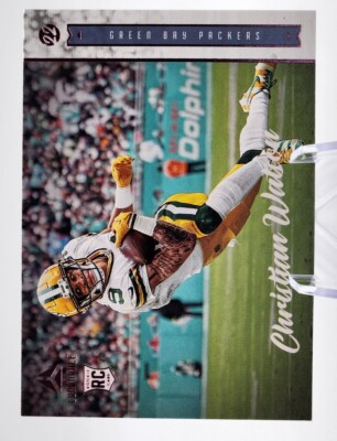 2022 Panini Chronicles CHRISTIAN WATSON #222  Pink  Luminance  Rookie!!  MINT!