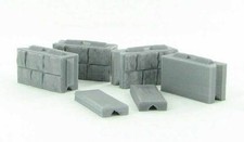 1:50 SCALE PRECAST WALL BLOCK SET PLASTIC 3D TO SCALE DIORAMA PART