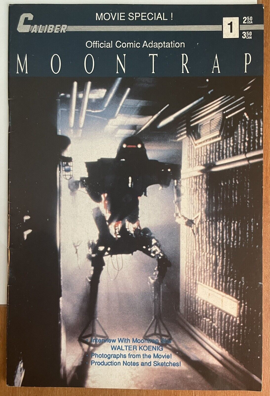 Moontrap #1 (Caliber Comic, 1989)- F/VF- Combined Shipping