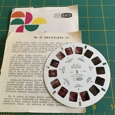 Very Rare Meopta reel View Master 02-67 Bratislava III Ceskoslovensko 2B