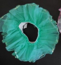 NWOT Wolff Fording Pistachio Green Organdy 3 Layer Tutu w/ sequin Girls Adult