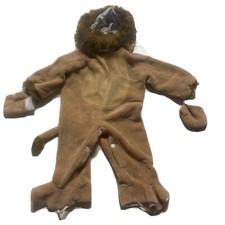 Lion costume size 6-12 months 2 Piece Costume Paws Oz Tail Detachable Head Mane