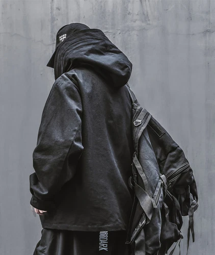 Niepce i-Tech Techwear Jacket Urban Streetwear Asian Hip Hop Funnel Hoodie image 6