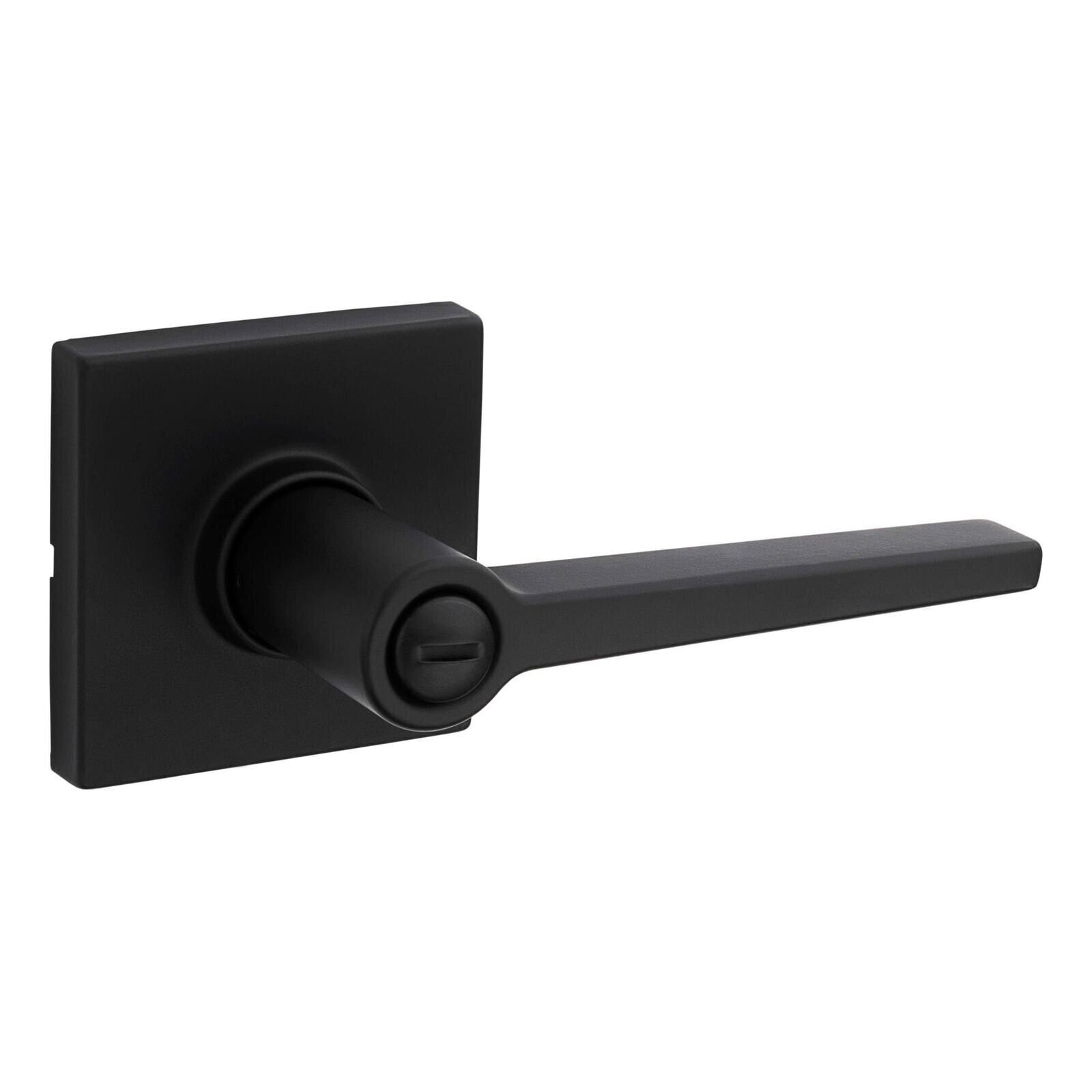 Safe Lock by Kwikset Daylon Lever Square Rose Privacy Lock Matte Black