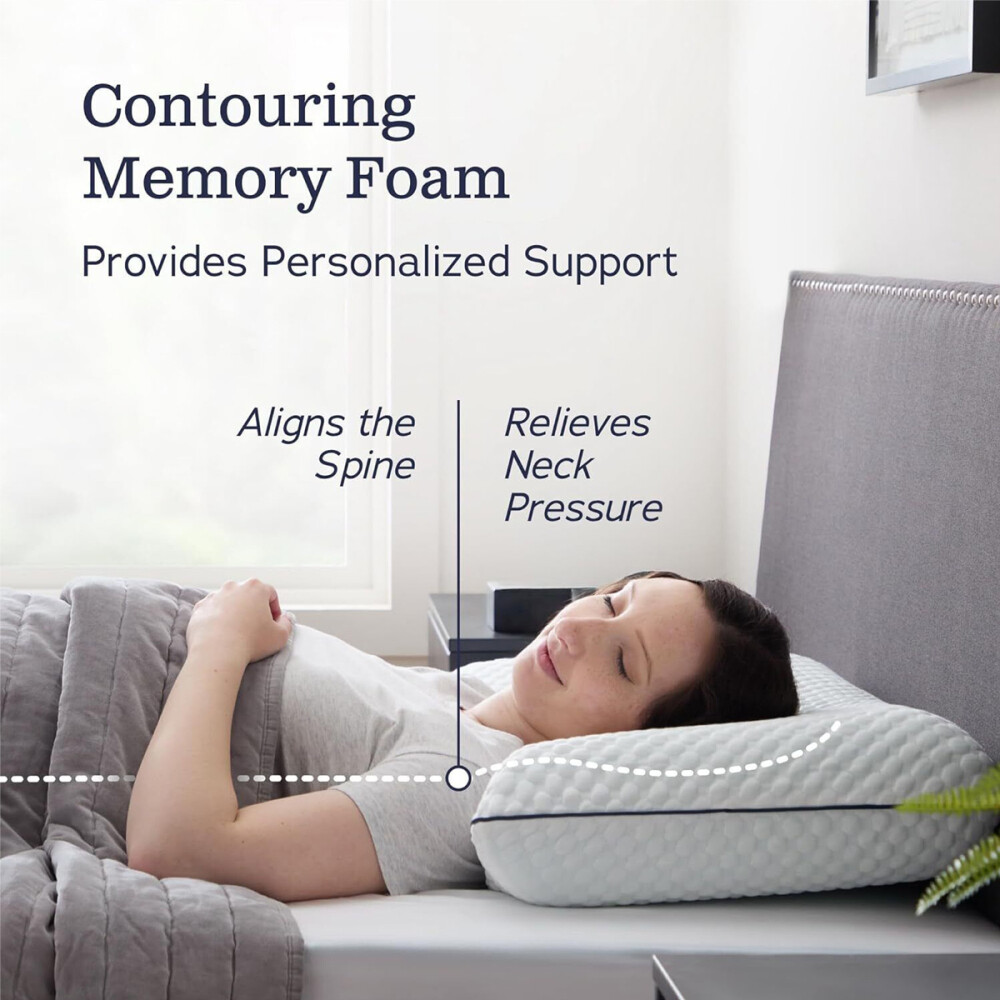 Memory Foam Kopfkissen Nackenkissen Orthopädisch Nackenstützkissen Schlafkissen.