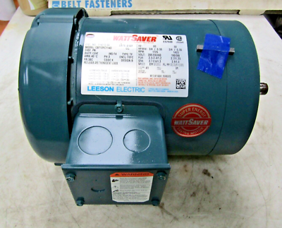 #ad 💥 NEW LEESON ELECTRIC 3 4 HP ELECTRIC MOTOR 56C FR 208 230 460 HVAC 1725 RPM 3∅ $404.99