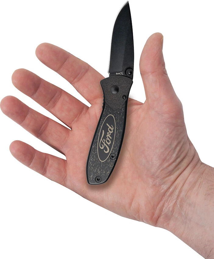 Cuchillo de bolsillo plegable Case Cutlery Ford TecX Linerlock negro de acero inoxidable 14339 Foto 4 de 4