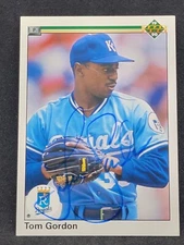 1990 Upper Deck Tom Gordon #365 Royals Auto q[1