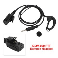 Walkie-Talkie Ear-Hook Headset Oval PTT For ICOM IC-M33 M34 M36 M23 M24 M25