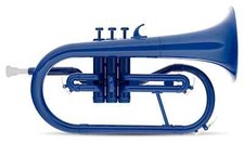 MardiBrass Cornet Bugle à Pistons Trompette Plastique Bleu Embouchure & Housse