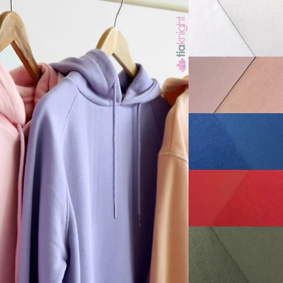 Sweatshirt Fleece Cotton Super Smooth Soft Stretch Fabric- SQ821 By Tia Knight