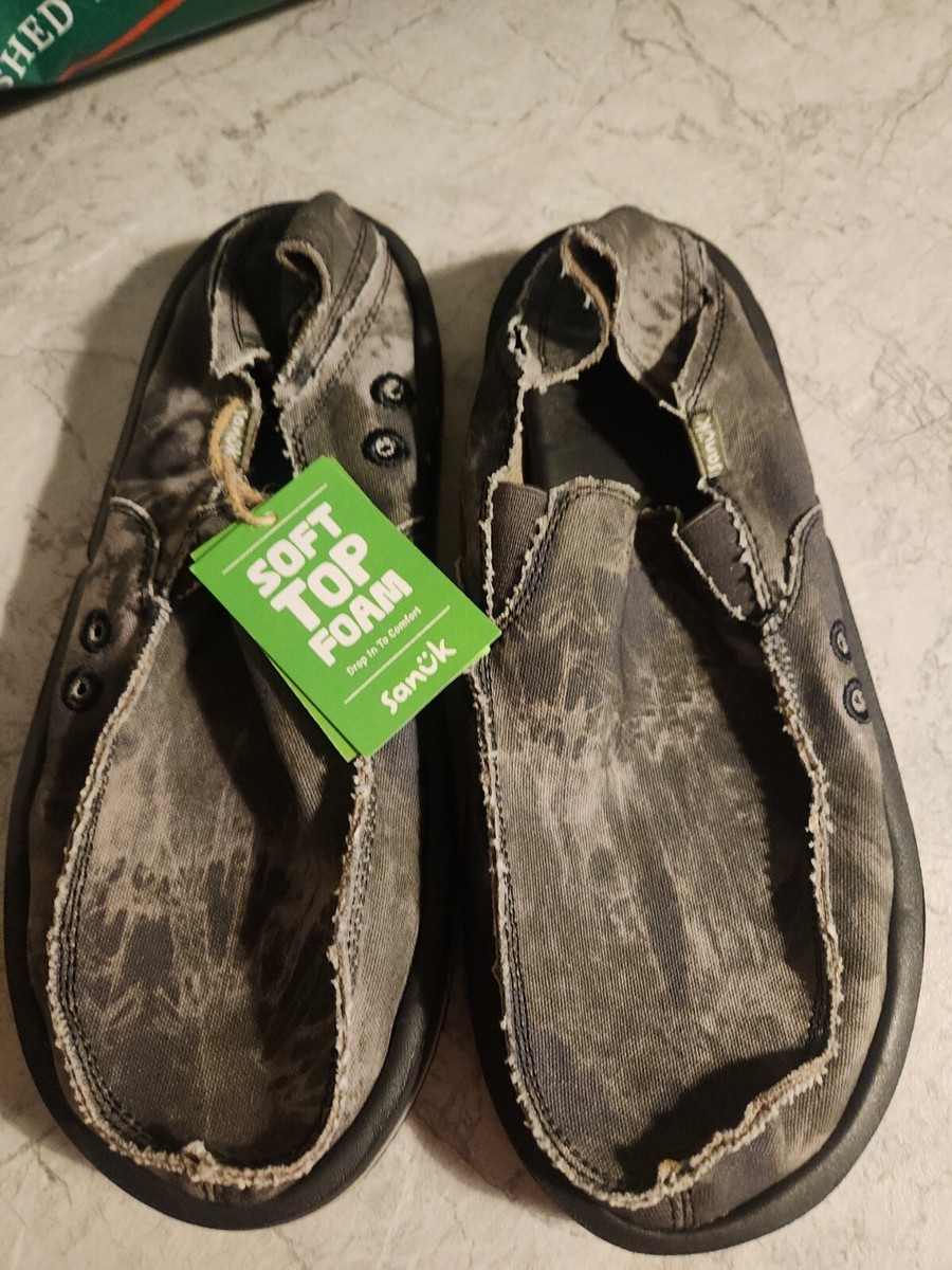 New~ Sanuk Vagabond Soft Top Foam Tie Dye Men Slip-on  display picture 3