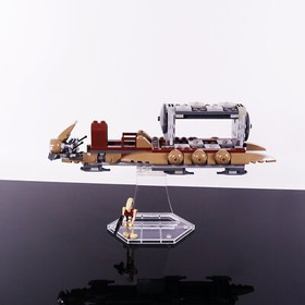 Display Stand for LEGO 7929 Jar Jar Binks Gungan Droids, Acrylic 3D stand only.