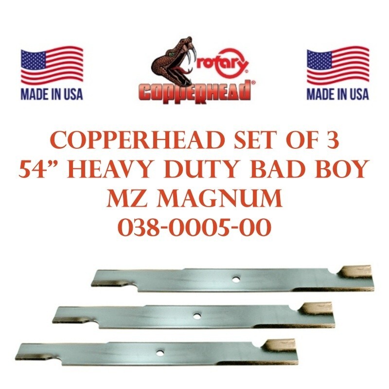 038-0005-00 Cuchillas De Cortacésped Aptas Para Bad Boy Mz M | Meses Sin Interés - Foto 2