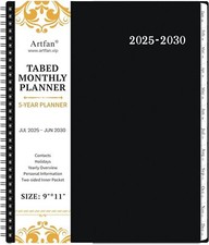 2025-2030 Monthly Planner/Monthly Calendar - 5 Year Monthly Planner, Jul. 2025 -