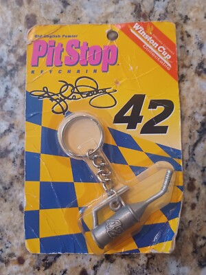 ACTION Old English Pewter Gas Can Key Chain #42 Kyle Petty  1995 NASCAR Winston