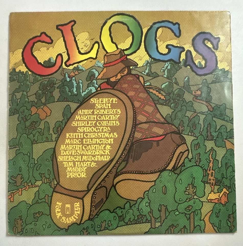 Various - Clogs - Folk Sampler Vinyl Lp Record 1972 EX / VG Condition - Image 2 of 4
