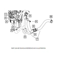 Genuine Mopar Engine Oil Cooler Hose 68248847AF