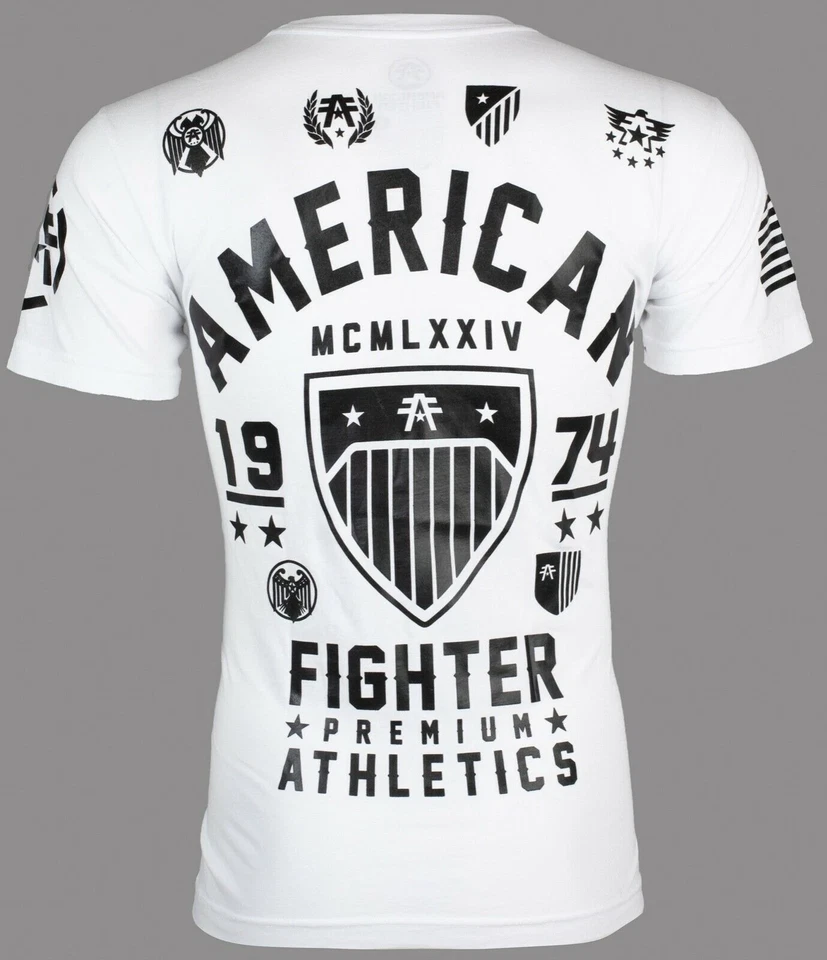 AMERICAN FIGHTERS Fort Hays белый Athletic мужской Crewneck футболка S-5XL новый с Ярлыками - Изображение 4 из 4