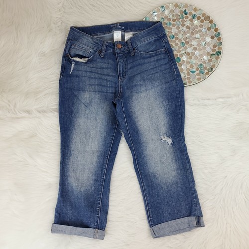 Tru Womens Mid Rise Capri Jeans Size 
