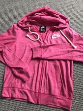 nike full zip hoodie small Pink