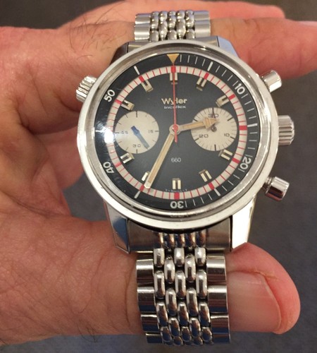 10 VENDUTI! Bracciale Beads of Rice 20mm per orologio cronografo vintage Heuer 2446c - Foto 12 di 12