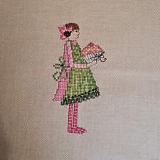 Muffinkind Stickbild Handarbeit Acufactum