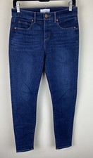 Loft Women’s Jeans 27 / 4 Blue Skinny Dark Wash Stretch Denim Pockets