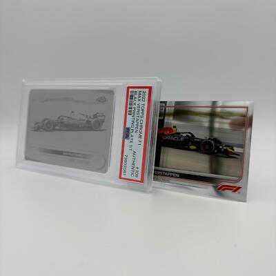 PSA Authentic - 1/1 Max Verstappen #109 - Black Printing Plate | eBay