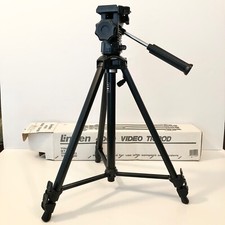 Linden 4000 Video Camera Tripod Adjusts 21.3"-54.70" Black Lightweight 2.6 lbs