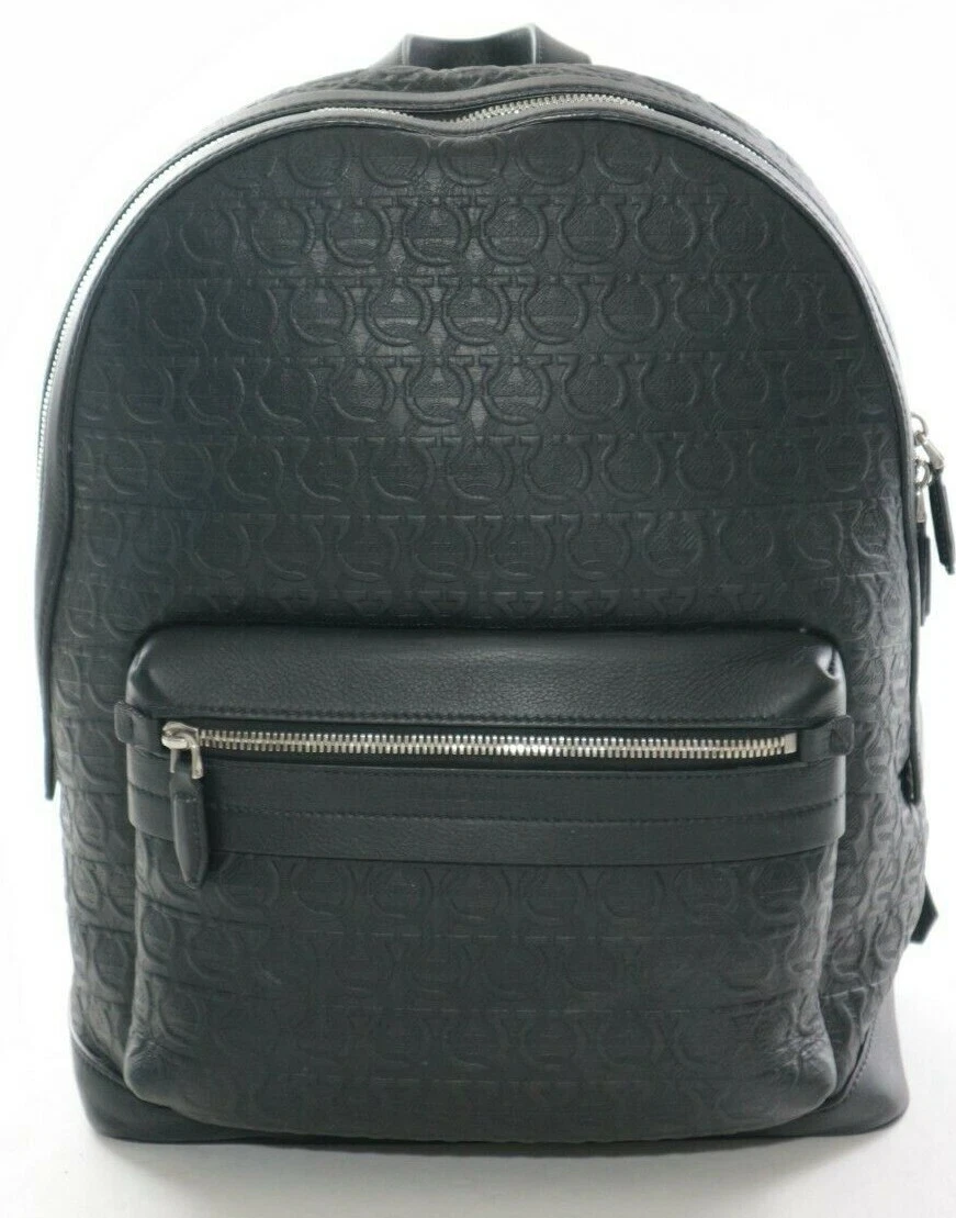 Leather backpack Salvatore Ferragamo Black in Leather - 35958761